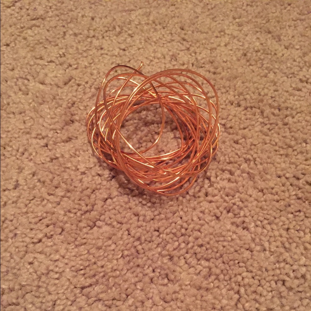 Rose gold jewelry wire